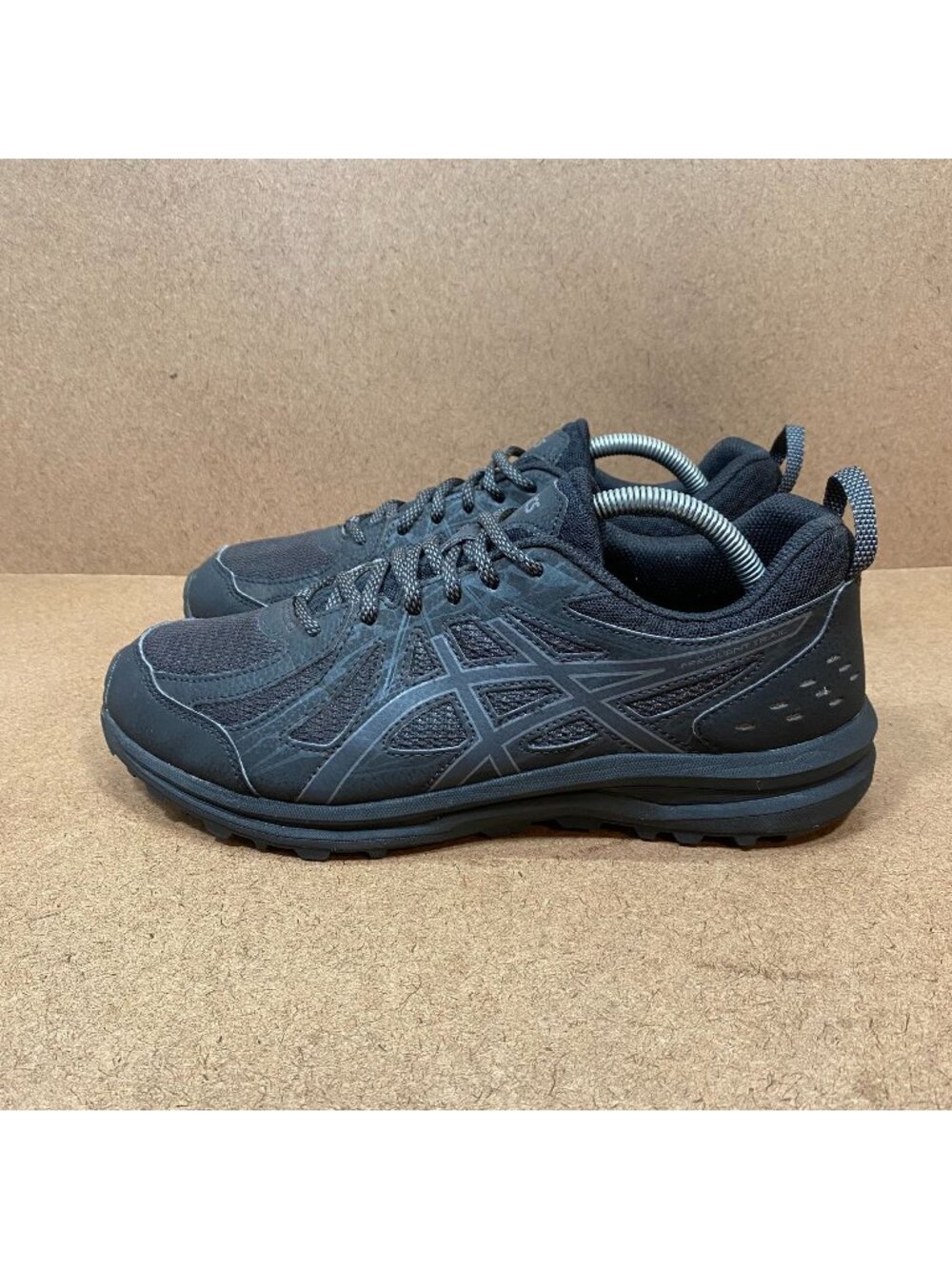 ASICS Frequent Trail Mens Running Shoes Carbon Black Size 9 Wide US Durable Grip